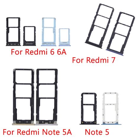 Adaptador De Soporte De Tarjeta SIM Para Xiaomi Redmi 7 6 6A Note 5A