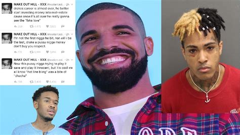 Xxxtentacion Disses Drake On Twitter Youtube