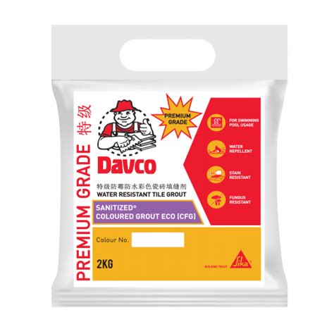 DAVCO SANITIZED COLOURED GROUT ECO CFG SIKA