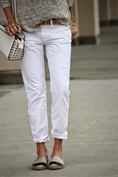 Xoxo Cleverly Yours Keeping It Casual White Boyfriend Jeans