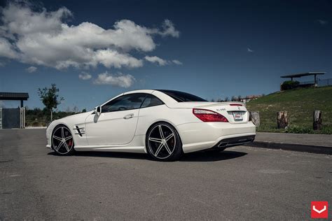 Mercedes SL550 | 20" Vossen Matte Graphite Machined CV5 Wheels ...