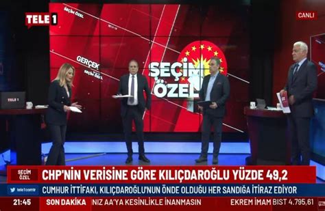 Seçim gecesine AA manipülasyonunu reddeden TELE1 damga vurdu Tele1