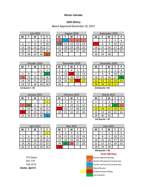 St Johns County School District Calendar 2020-2021