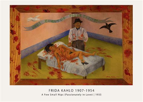 A Few Small Nips Passionately In Love Painting By Frida Kahlo