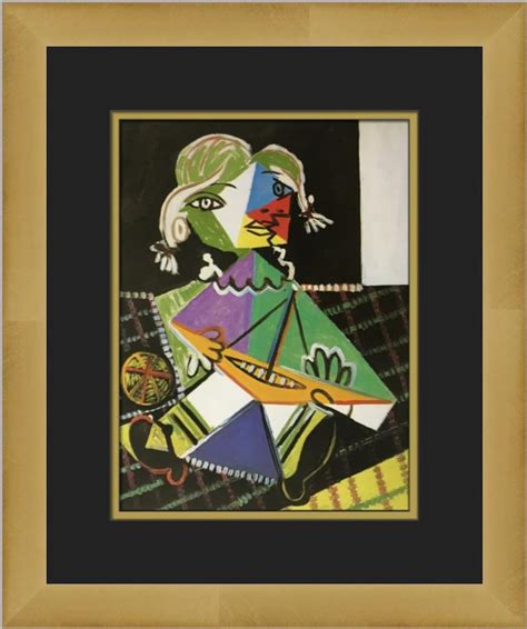 Pablo Picasso Maya With Boat Custom Framed Print Etsy