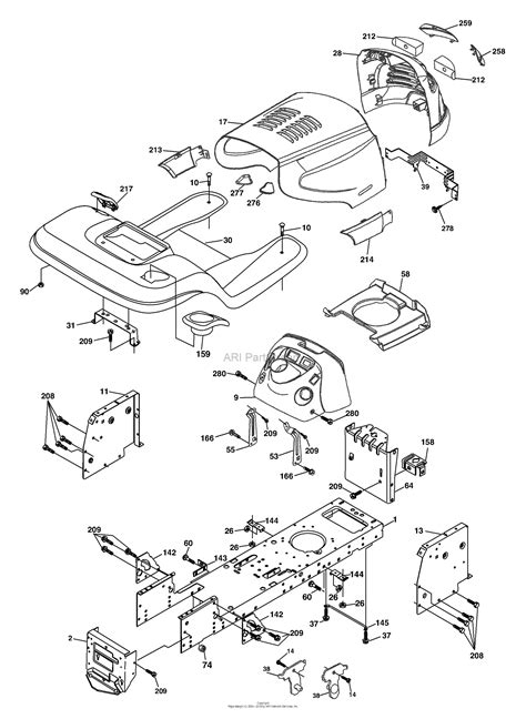 Husqvarna Yth B Parts Diagram For Chassis