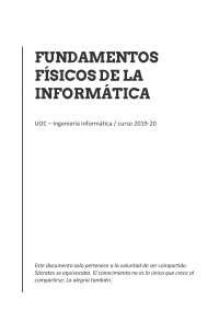 Fundamentos F Sicos De La Inform Tica Uoc Ingenier A Inform Tica