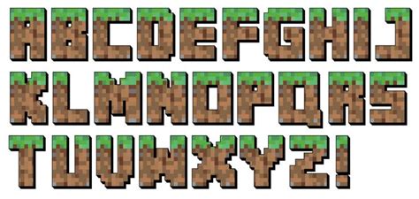 Alfabeto Minecraft Para Imprimir - Alfabeto Minecraft para descargar en vector | Fiesta de tema de ...