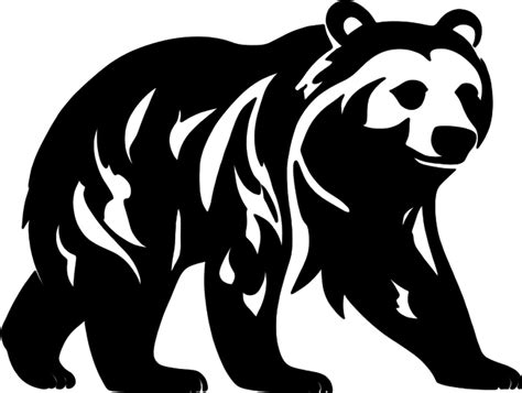 Cute Bear Stencil For Crafting Adorable Designs Ai Generated 46811259 Png