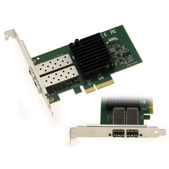 Carte réseau PCIe SFP KALEA INFORMATIQUE 2 ports fibre lc chipset intel