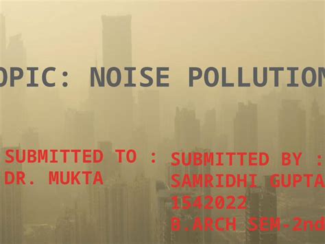 Pptx Types Of Pollution Noise Pollution Dokumen Tips