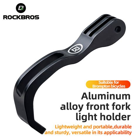 ROCKBROS Folding Bike Front Fork Light Mount Aluminum Alloy Go Pro