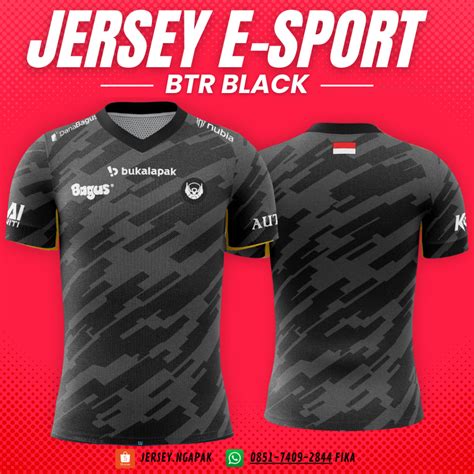 Jual Jersey Btr Black Esport Mpl S Fullprinting Bisa Custom