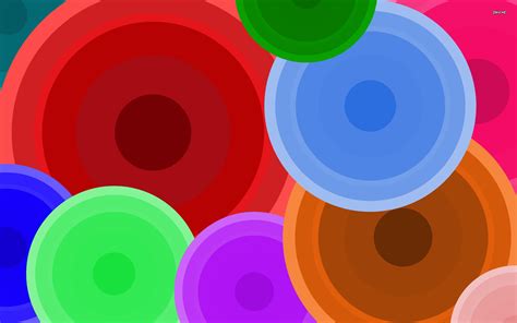 Colored Circles Wallpaper Vector Wallpapers