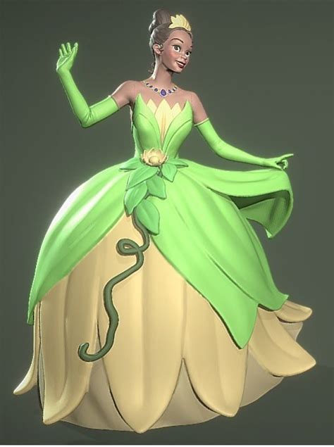 Princess Tiana 3d Model 3d Printable Cgtrader