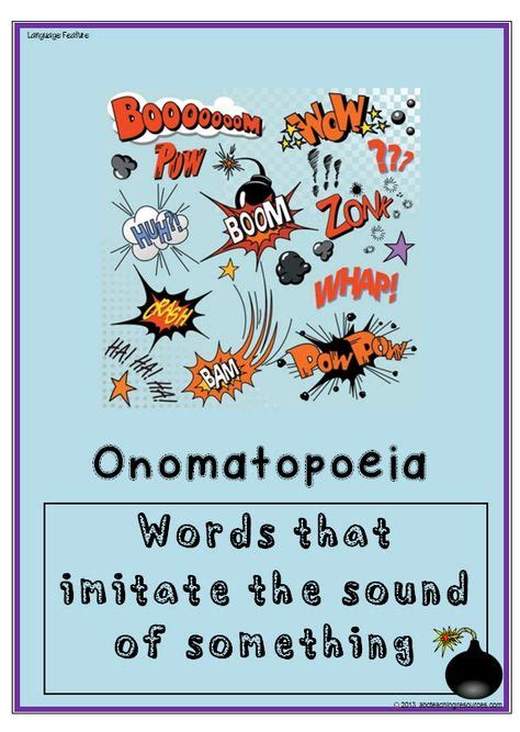 Onomatopoeia Or Sound Words Add Interest And Excitement To Writing Middle School Art Project