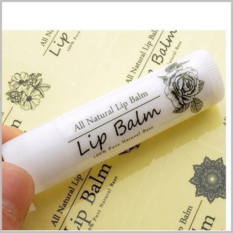 Clear labels for lip balm tubes | Cosmetic labels wholesale