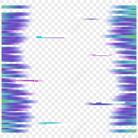 Glitch Effect Purple Border Special Effects Electronic Shake Png