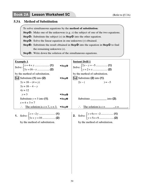 Ch 8 More About Equations Method Of Substitution Pdf Equations Differential Calculus