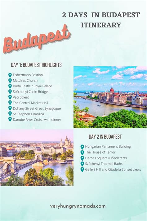 Days In Budapest Itinerary Budapest Vacation Budapest Travel Guide