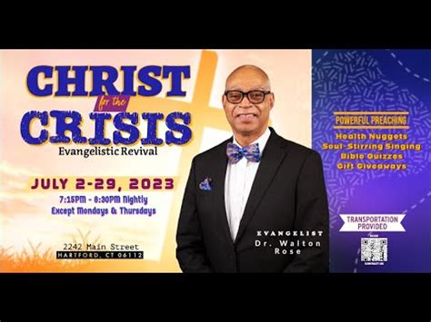 Christ For The Crisis Evangelistic Revival Promo Youtube