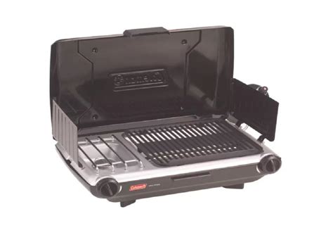 Coleman Perfectflow Portable 2 Burner Propane Grill And Stove Combo