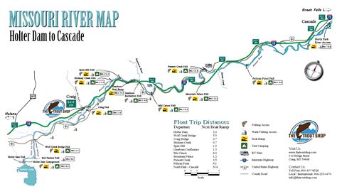 Missouri River Fishing Map - Tourist Map Of English