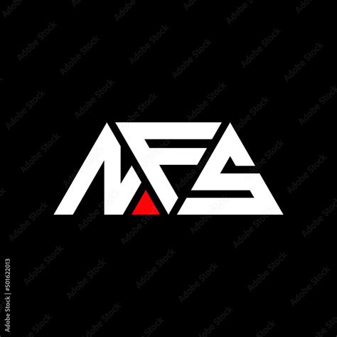 Nfs Triangle Letter Logo Design With Triangle Shape Nfs Triangle Logo