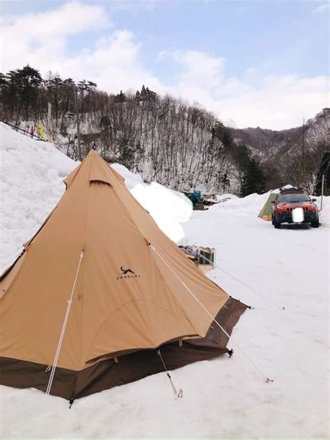 こけしの首が落下‼️豪雪地帯でソロキャンプ！温泉でマッタリ湯治気分🎶 中山平温泉 蛇の湯 湯吉 ソロキャンプ オートサイト Oniyomeさん