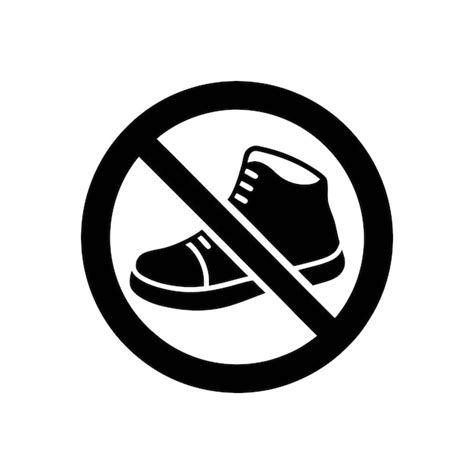 premium vector   shoe sign    white background