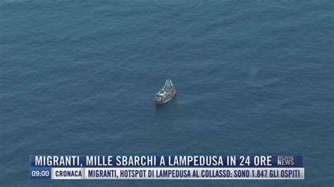 Breaking News Delle 09 00 Migranti Mille Sbarchi A Lampedusa In 24