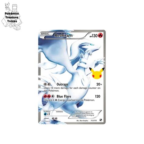 Pokemon Celebrations Reshiram Card, Hobbies & Toys, Toys & Games on ...