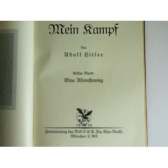 Gift Edition Of Mein Kampf By Adolf Hitler S 1934