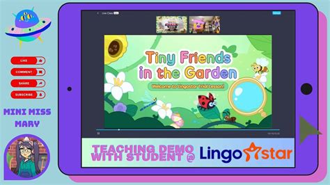 Online Teaching Demo With A 3 Yo Student Esl Lingostar Youtube