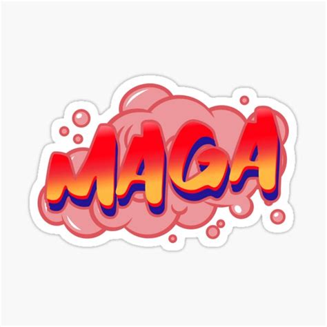 "Red MAGA Streetwear Logo " Sticker for Sale by redswavewear | Redbubble