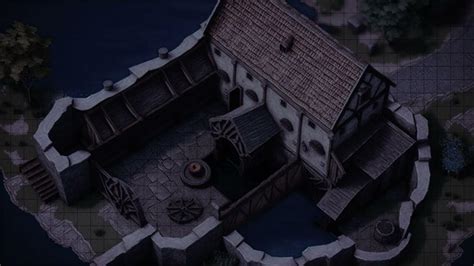 Dandd Tyranny Of Dragons Water Mill Night Animated Battle Maps Youtube