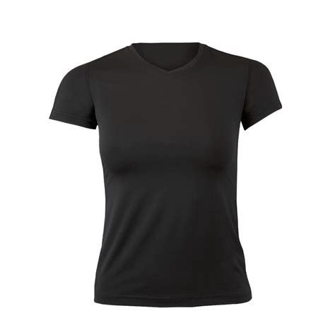 Polera Dry Fit Manga Corta Ajustada Cuello V Mujer Andesland