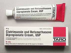 CLOTRIMAZOLE & BETAMETHASONE DIPROPIONATE CREAM CRM 1/.05% 45GM | Real ...