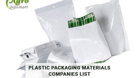 Plastic Packaging Materials Manufacturers Companies In India