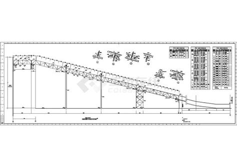 某钢结构桁架通廊结构设计图桁架结构土木在线