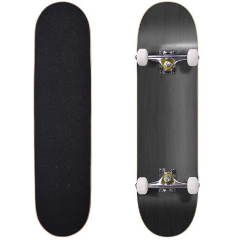 Blank Complete Skateboard Stained Black 775 Skateboards Ready