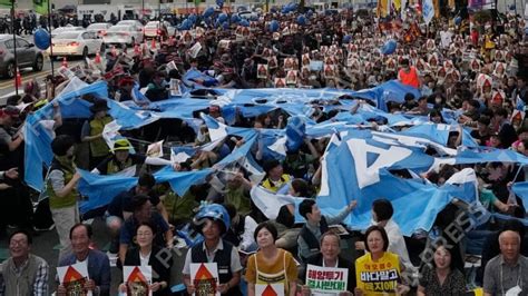 Hundreds in Seoul protest Japan's plans to release treated wastewater from Fukushima nuclear ...