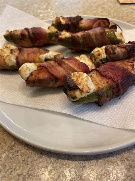 Homemade Bacon Wrapped Poppers Rfood