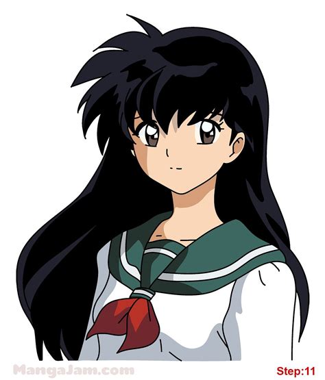 How To Draw Kagome From Inuyasha Kagome And Inuyasha