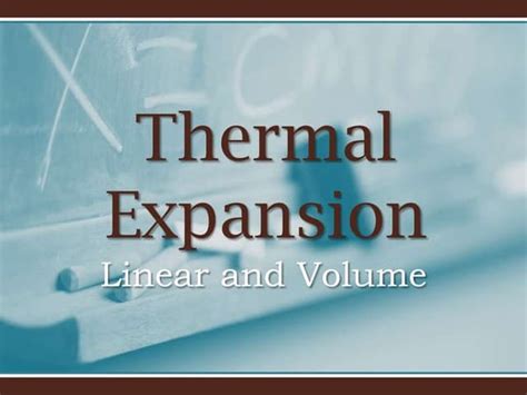 Thermal Expansion