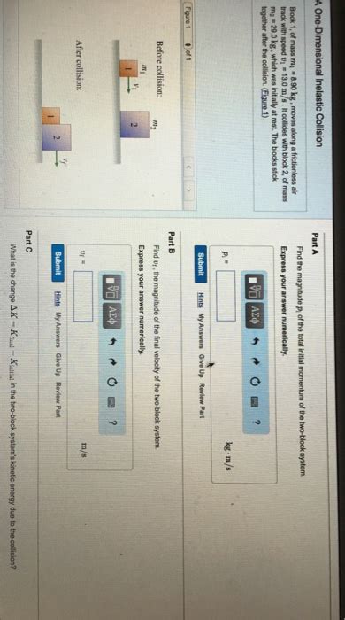 Solved Block 1 Of Mass M 1 6 90 Kg Moves Along A