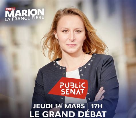 Paris Marion Mar Chal Participe Au Premier Grand D Bat De Ces