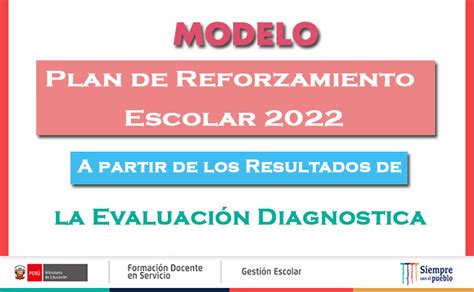 Plan De Reforzamiento Escolar A Partir De Los Resultados De La