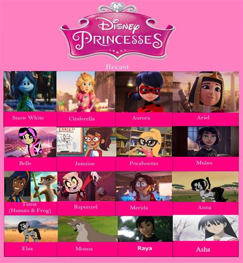 Disney Princess Recast Meme 2024 Edition By Anikaboomheart02 On