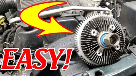 HOW TO REPLACE A FAN CLUTCH THE EASY WAY Trailblazer Envoy YouTube